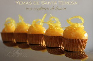 Yemas de Santa Teresa con confitura de limón